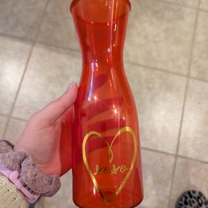 Oxo Gold Heart Orange Vase Accents